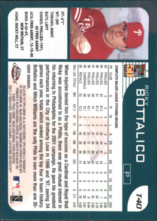 2001 Topps Chrome Traded Baseball Singles - You Choose - Bild 67 von 381