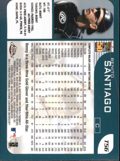 2001 Topps Chrome Traded Baseball Singles - You Choose - Bild 97 von 381