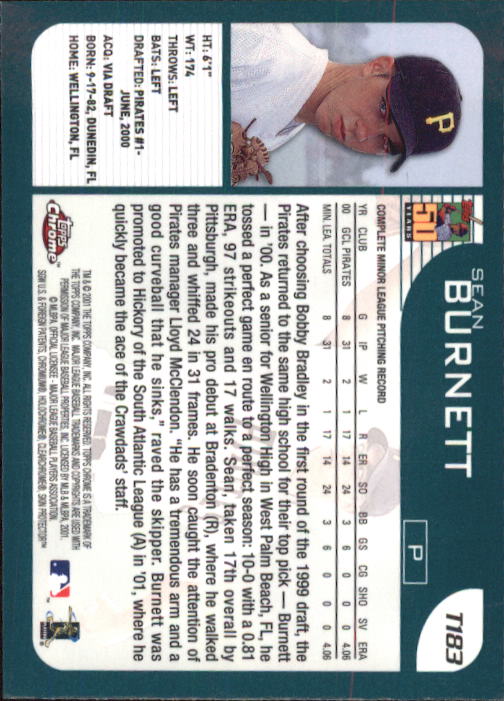 2001 Topps Chrome Traded Baseball Singles - You Choose - Bild 140 von 381