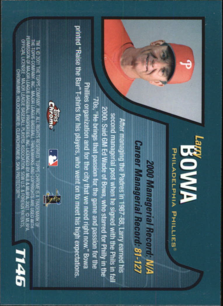 2001 Topps Chrome Traded Baseball Singles - You Choose - Bild 163 von 381