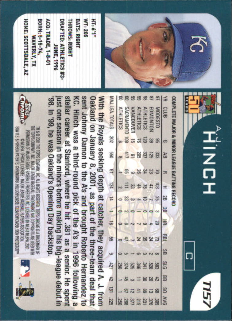 2001 Topps Chrome Traded Baseball Singles - You Choose - Bild 185 von 381