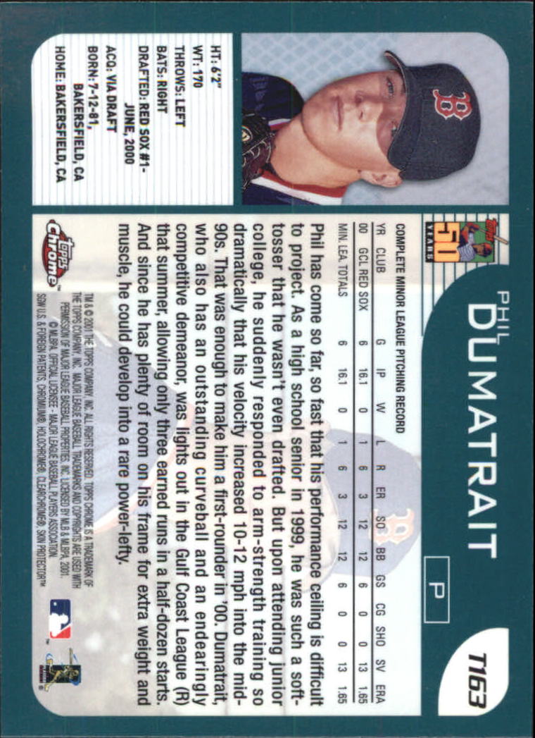2001 Topps Chrome Traded Baseball Singles - You Choose - Bild 197 von 381