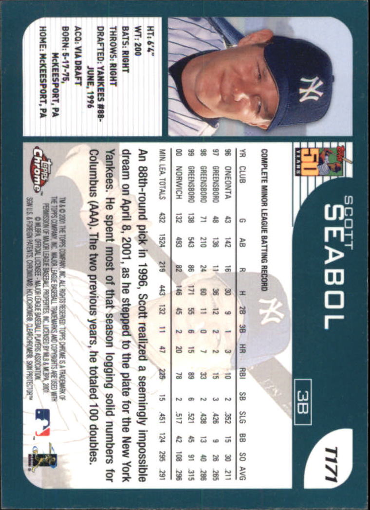 2001 Topps Chrome Traded Baseball Singles - You Choose - Bild 213 von 381