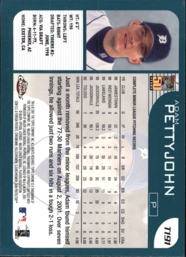 2001 Topps Chrome Traded Baseball Singles - You Choose - Bild 250 von 381