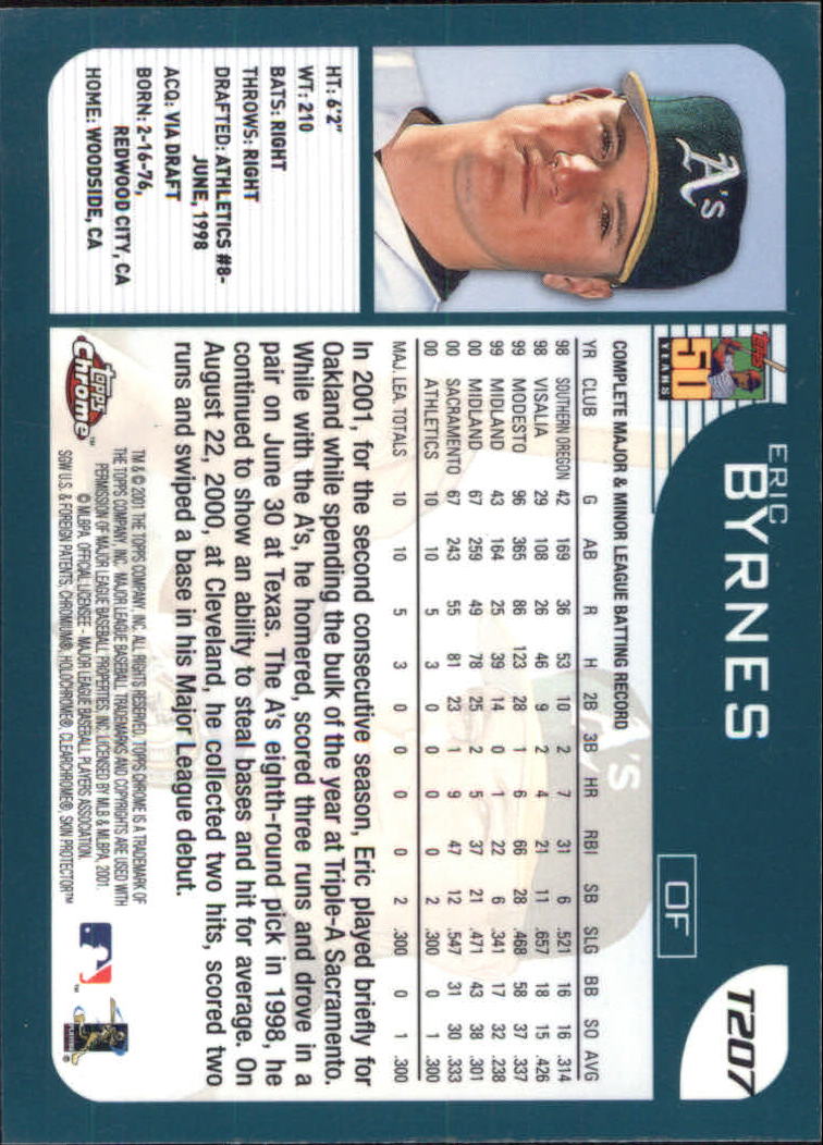 2001 Topps Chrome Traded Baseball Singles - You Choose - Bild 277 von 381