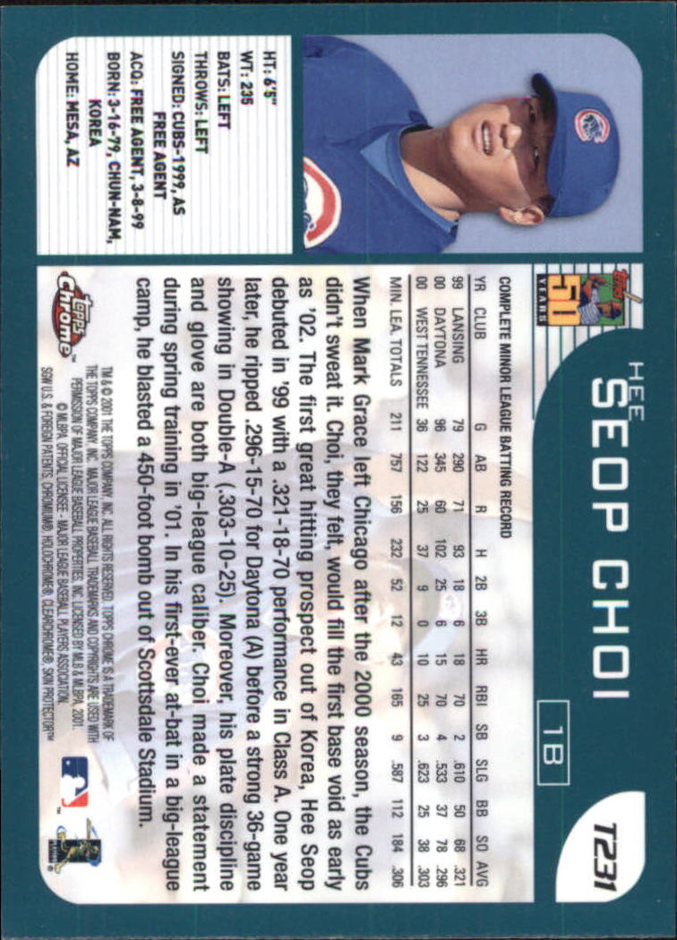 2001 Topps Chrome Traded Baseball Singles - You Choose - Bild 320 von 381