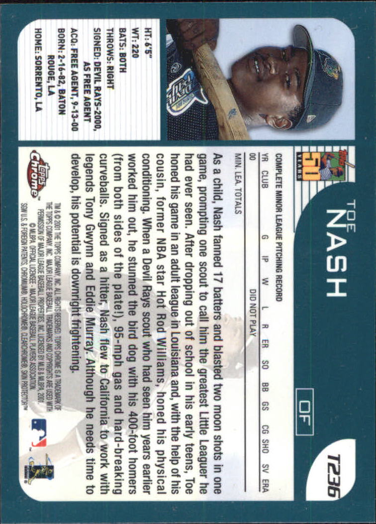 2001 Topps Chrome Traded Baseball Singles - You Choose - Bild 328 von 381