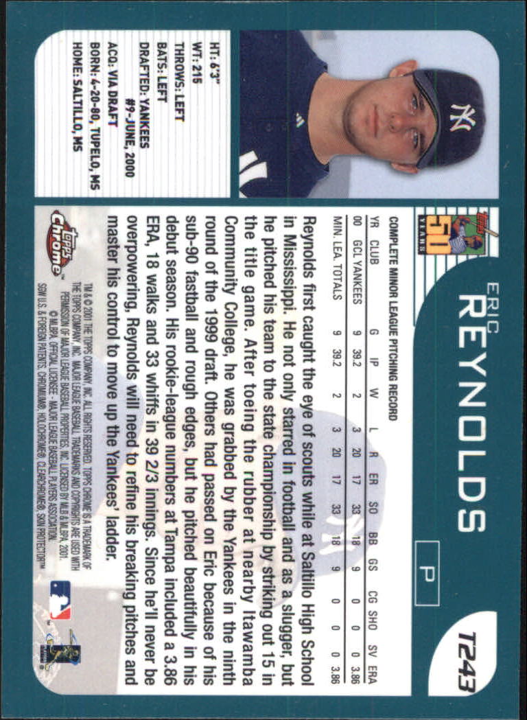 2001 Topps Chrome Traded Baseball Singles - You Choose - Bild 340 von 381