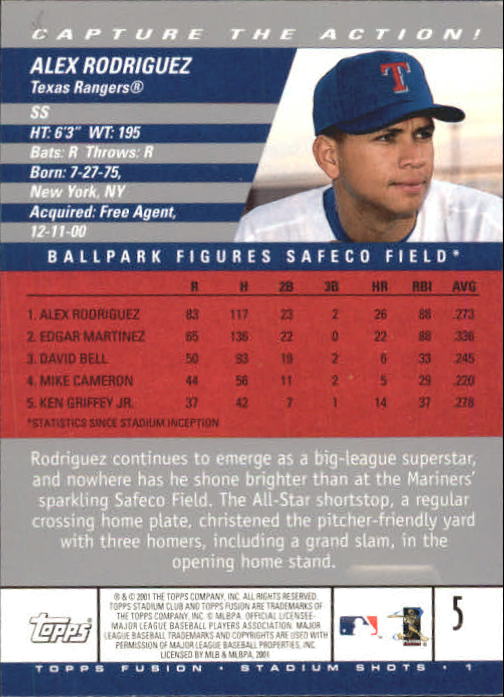 A3902- 2001 Topps Fusion Baseball Card #s 1-250 -You Pick- 15+ FREE US SHIP - Picture 9 of 453