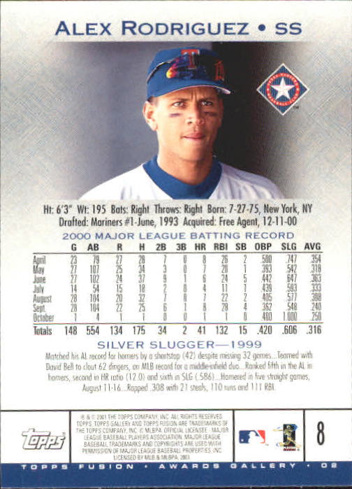 A3902- 2001 Topps Fusion Baseball Card #s 1-250 -You Pick- 15+ FREE US SHIP - Picture 15 of 453