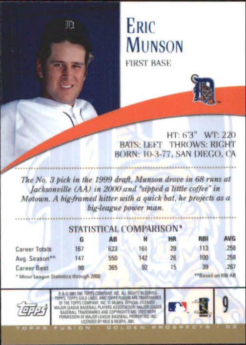 A3902- 2001 Topps Fusion Baseball Card #s 1-250 -You Pick- 15+ FREE US SHIP - Picture 17 of 453
