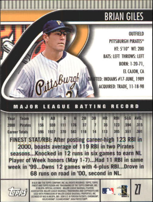 A3902- 2001 Topps Fusion Baseball Card #s 1-250 -You Pick- 15+ FREE US SHIP - Picture 43 of 453