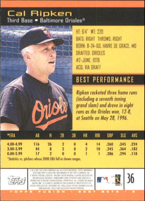 A3902- 2001 Topps Fusion Baseball Card #s 1-250 -You Pick- 15+ FREE US SHIP - Picture 61 of 453