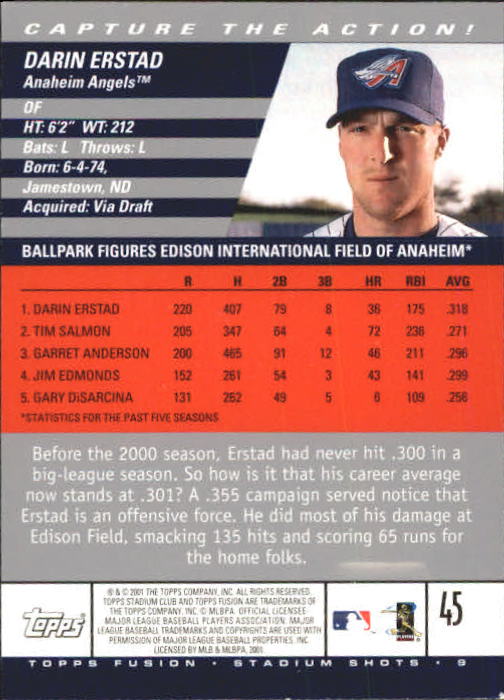 A3902- 2001 Topps Fusion Baseball Card #s 1-250 -You Pick- 15+ FREE US SHIP - Picture 79 of 453