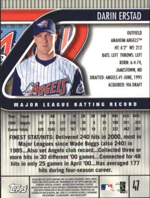 A3902- 2001 Topps Fusion Baseball Card #s 1-250 -You Pick- 15+ FREE US SHIP - Picture 83 of 453