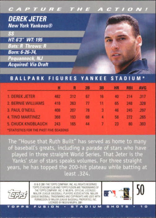 A3902- 2001 Topps Fusion Baseball Card #s 1-250 -You Pick- 15+ FREE US SHIP - Picture 89 of 453