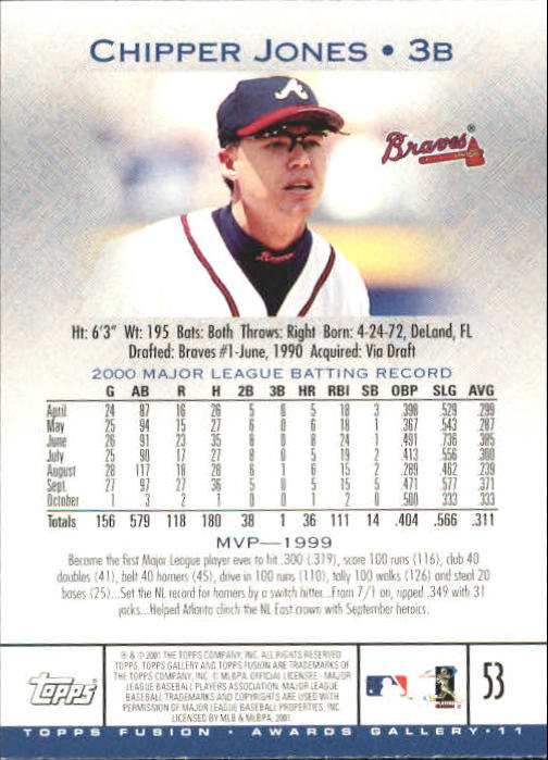 A3902- 2001 Topps Fusion Baseball Card #s 1-250 -You Pick- 15+ FREE US SHIP - Picture 95 of 453