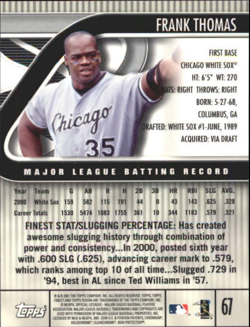 A3902- 2001 Topps Fusion Baseball Card #s 1-250 -You Pick- 15+ FREE US SHIP - Picture 121 of 453