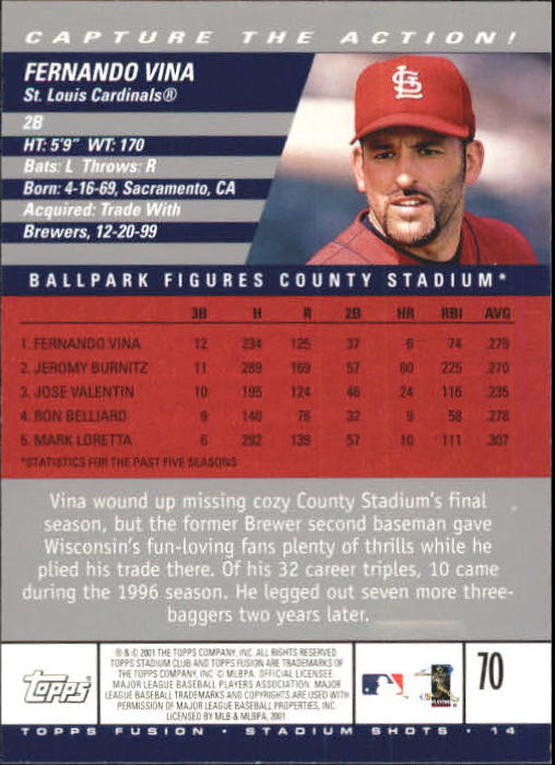 A3902- 2001 Topps Fusion Baseball Card #s 1-250 -You Pick- 15+ FREE US SHIP - Picture 127 of 453