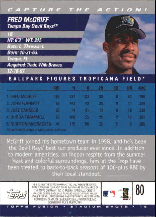 A3902- 2001 Topps Fusion Baseball Card #s 1-250 -You Pick- 15+ FREE US SHIP - Picture 147 of 453