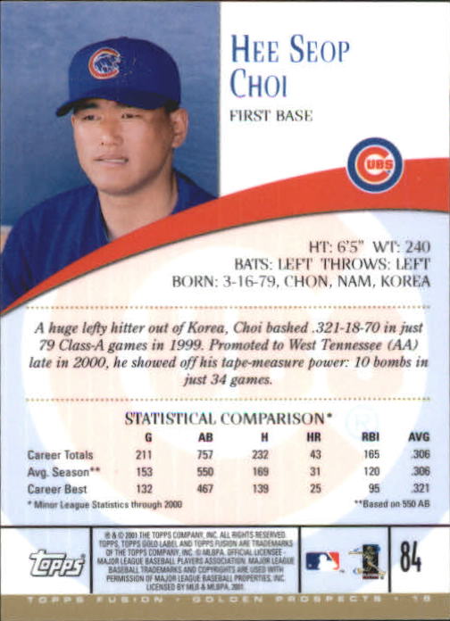 A3902- 2001 Topps Fusion Baseball Card #s 1-250 -You Pick- 15+ FREE US SHIP - Picture 155 of 453