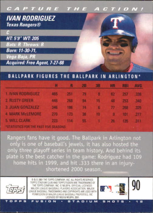 A3902- 2001 Topps Fusion Baseball Card #s 1-250 -You Pick- 15+ FREE US SHIP - Picture 165 of 453