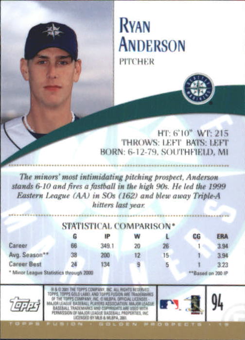 A3902- 2001 Topps Fusion Baseball Card #s 1-250 -You Pick- 15+ FREE US SHIP - Picture 173 of 453