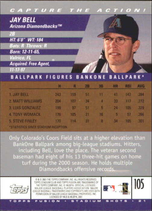 A3902- 2001 Topps Fusion Baseball Card #s 1-250 -You Pick- 15+ FREE US SHIP - Picture 191 of 453