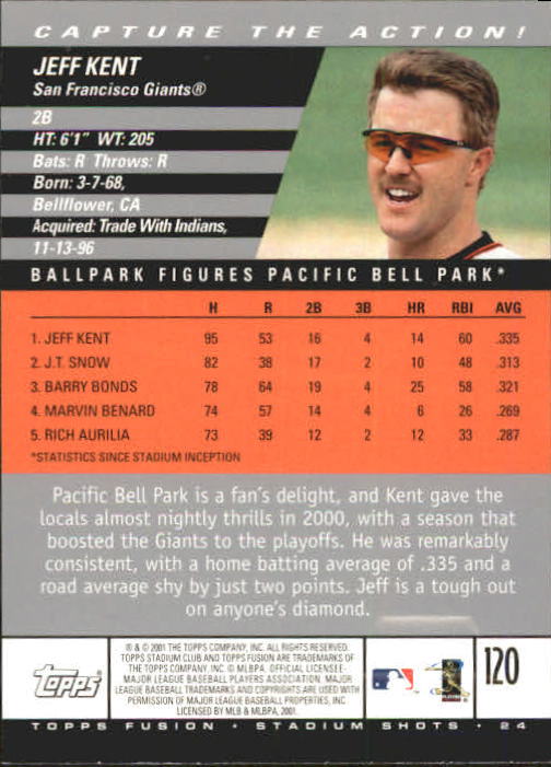 A3902- 2001 Topps Fusion Baseball Card #s 1-250 -You Pick- 15+ FREE US SHIP - Picture 221 of 453