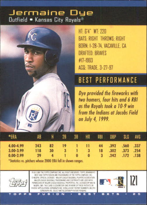 A3902- 2001 Topps Fusion Baseball Card #s 1-250 -You Pick- 15+ FREE US SHIP - Picture 223 of 453