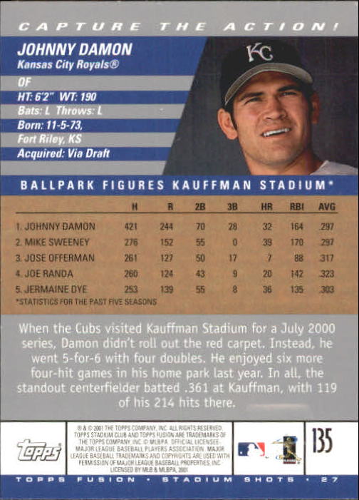 A3902- 2001 Topps Fusion Baseball Card #s 1-250 -You Pick- 15+ FREE US SHIP - Picture 251 of 453