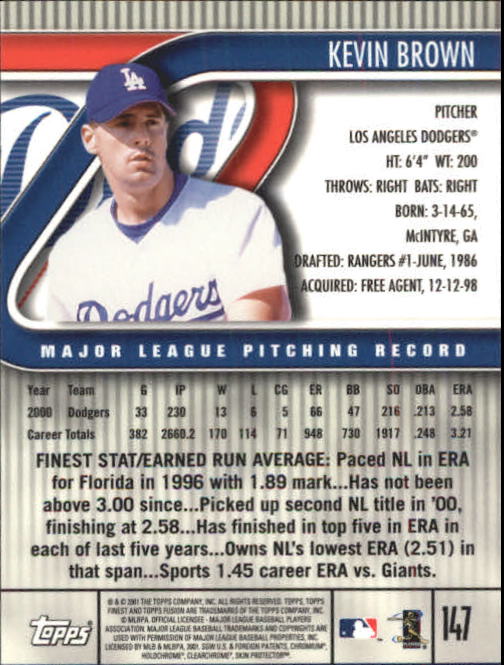 A3902- 2001 Topps Fusion Baseball Card #s 1-250 -You Pick- 15+ FREE US SHIP - Picture 273 of 453