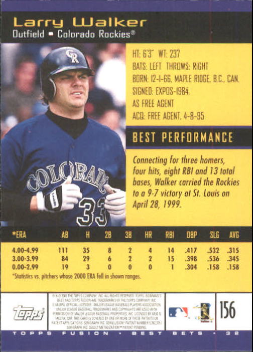 A3902- 2001 Topps Fusion Baseball Card #s 1-250 -You Pick- 15+ FREE US SHIP - Picture 287 of 453