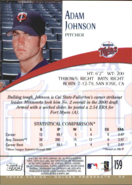 A3902- 2001 Topps Fusion Baseball Card #s 1-250 -You Pick- 15+ FREE US SHIP - Picture 293 of 453