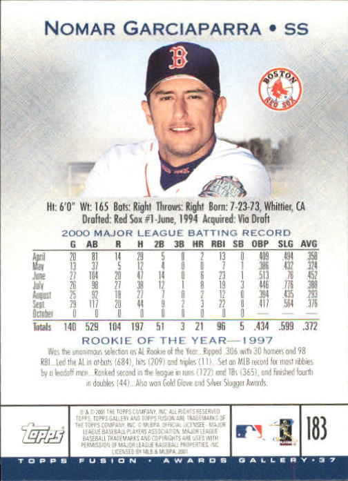 A3902- 2001 Topps Fusion Baseball Card #s 1-250 -You Pick- 15+ FREE US SHIP - Picture 337 of 453