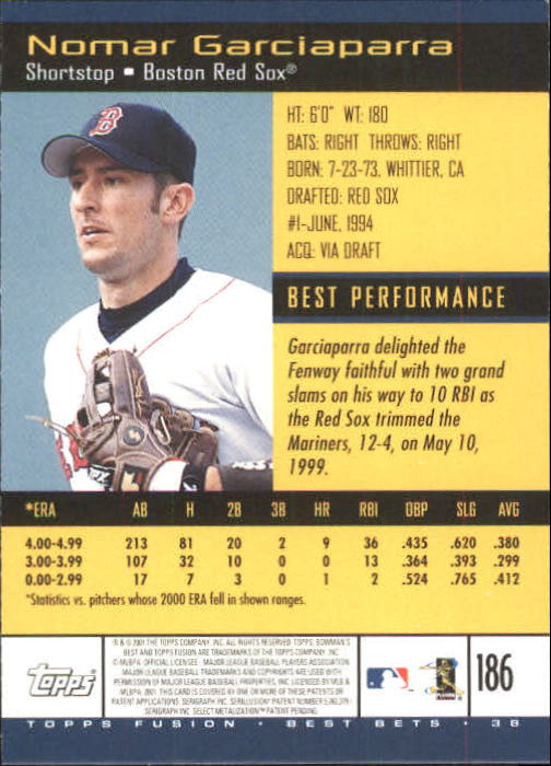 A3902- 2001 Topps Fusion Baseball Card #s 1-250 -You Pick- 15+ FREE US SHIP - Picture 341 of 453