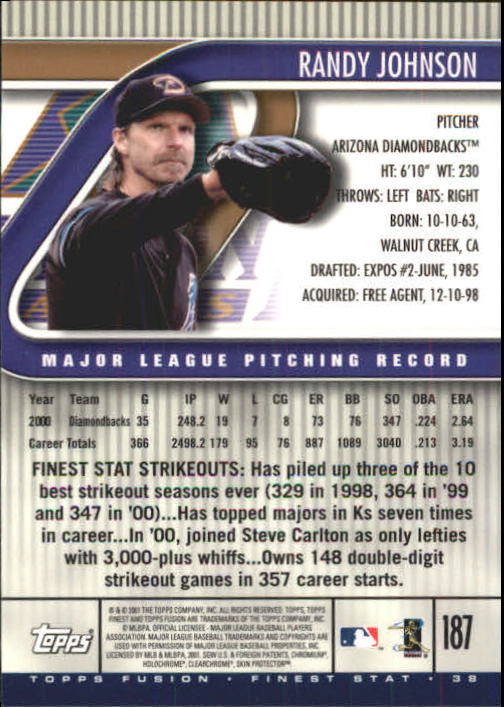 A3902- 2001 Topps Fusion Baseball Card #s 1-250 -You Pick- 15+ FREE US SHIP - Picture 343 of 453