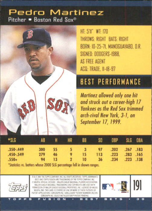 A3902- 2001 Topps Fusion Baseball Card #s 1-250 -You Pick- 15+ FREE US SHIP - Picture 349 of 453