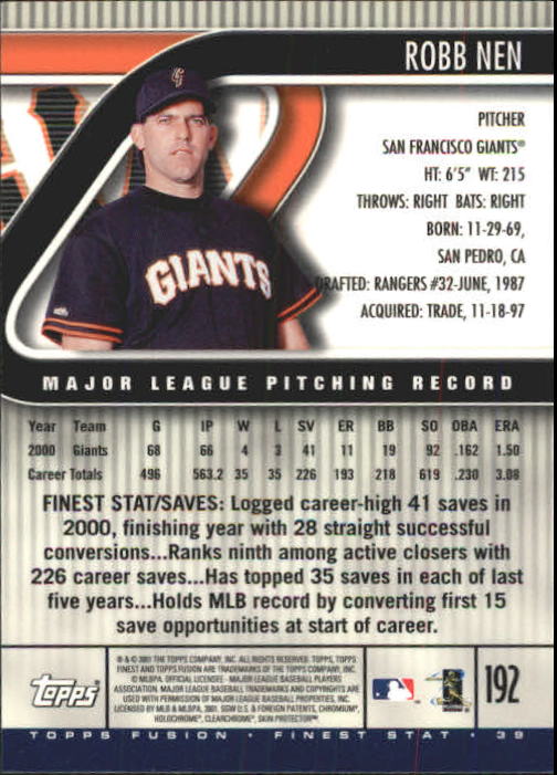 A3902- 2001 Topps Fusion Baseball Card #s 1-250 -You Pick- 15+ FREE US SHIP - Picture 351 of 453