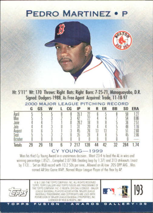 A3902- 2001 Topps Fusion Baseball Card #s 1-250 -You Pick- 15+ FREE US SHIP - Picture 353 of 453