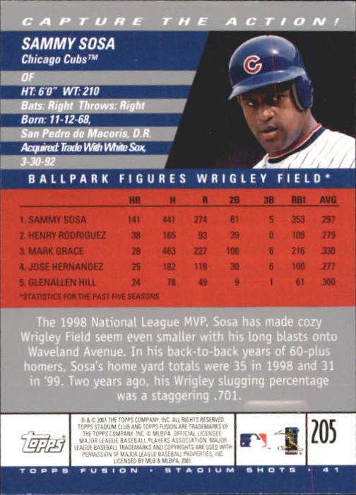 A3902- 2001 Topps Fusion Baseball Card #s 1-250 -You Pick- 15+ FREE US SHIP - Picture 375 of 453