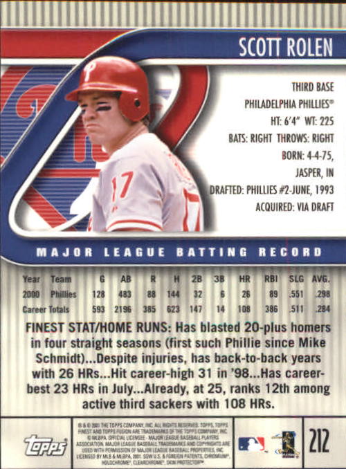 A3902- 2001 Topps Fusion Baseball Card #s 1-250 -You Pick- 15+ FREE US SHIP - Picture 385 of 453