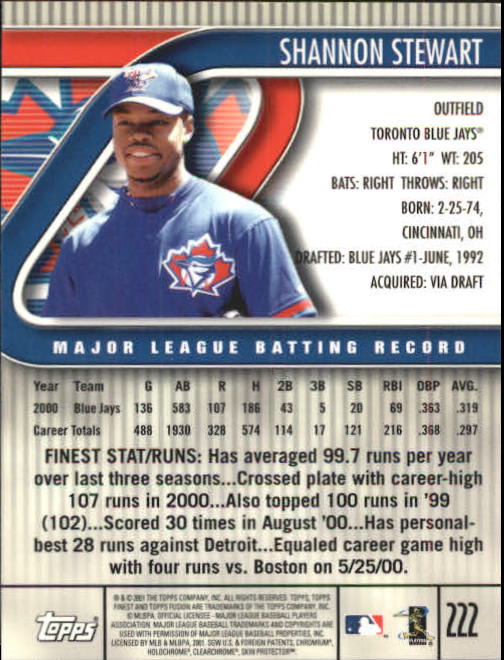 A3902- 2001 Topps Fusion Baseball Card #s 1-250 -You Pick- 15+ FREE US SHIP - Picture 405 of 453