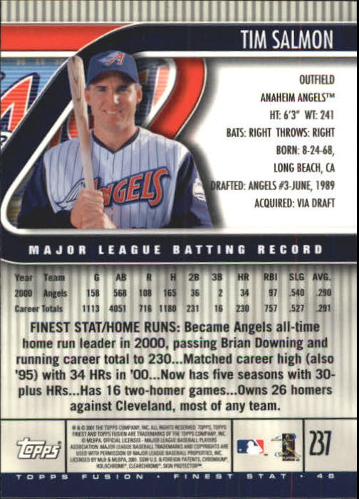 A3902- 2001 Topps Fusion Baseball Card #s 1-250 -You Pick- 15+ FREE US SHIP - Picture 433 of 453
