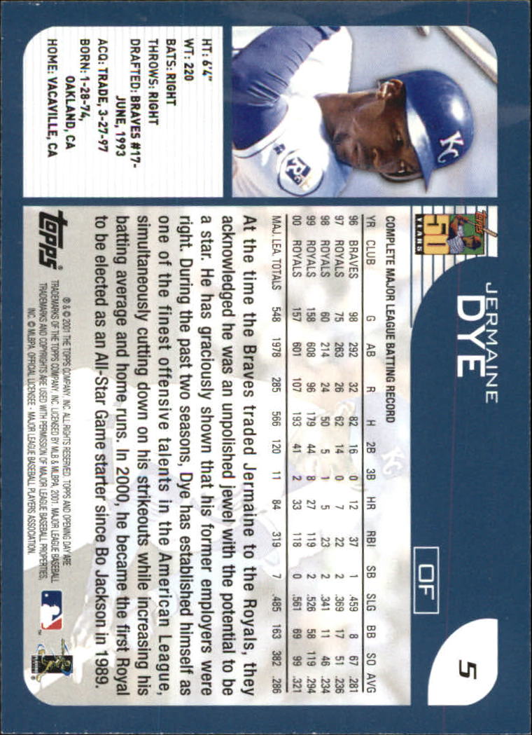 B5415- 2001 Topps Opening Day BB #s 1-165 +Inserts -You Pick- 15+ FREE US SHIP - Picture 7 of 248