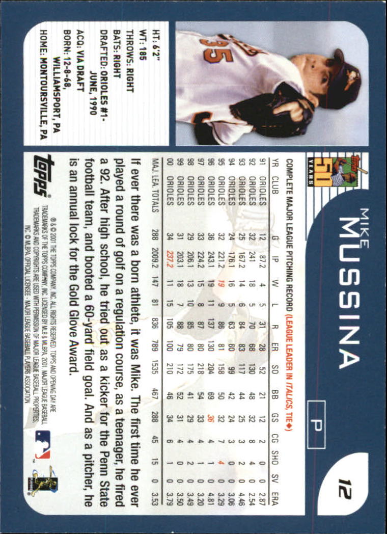 B5415- 2001 Topps Opening Day BB #s 1-165 +Inserts -You Pick- 15+ FREE US SHIP - Picture 15 of 248