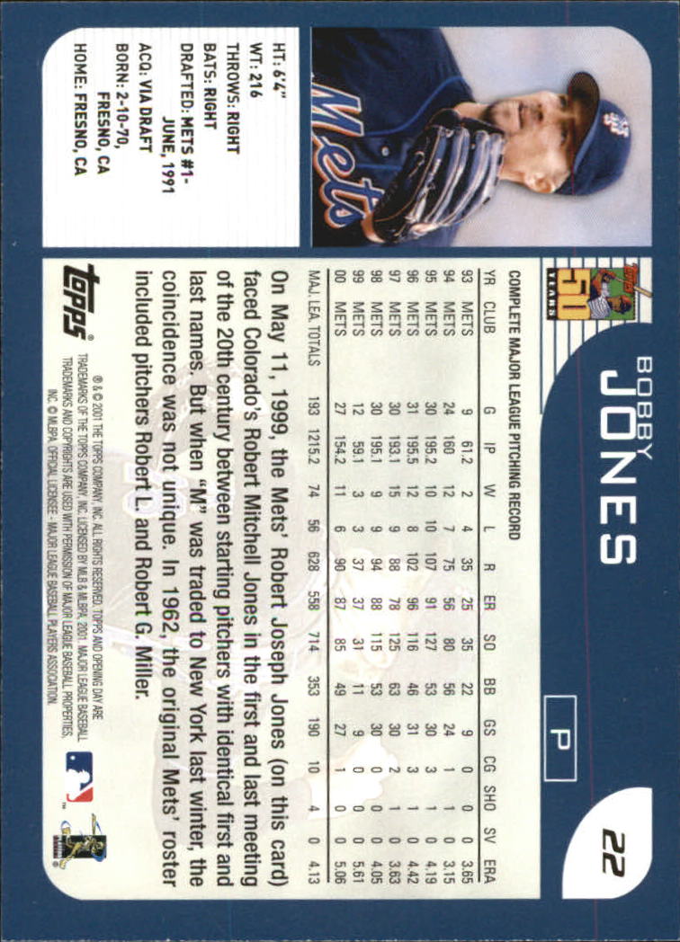 B5415- 2001 Topps Opening Day BB #s 1-165 +Inserts -You Pick- 15+ FREE US SHIP - Picture 31 of 248