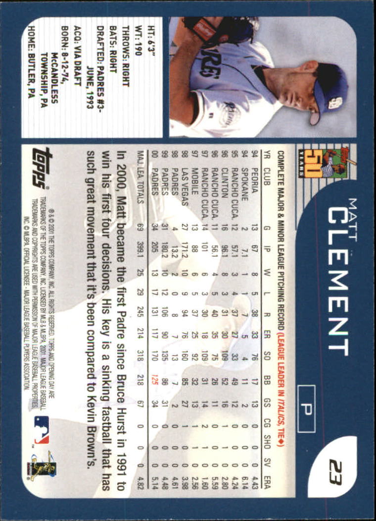 B5415- 2001 Topps Opening Day BB #s 1-165 +Inserts -You Pick- 15+ FREE US SHIP - Picture 33 of 248