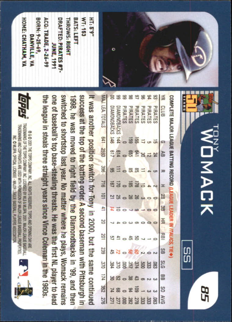 B5415- 2001 Topps Opening Day BB #s 1-165 +Inserts -You Pick- 15+ FREE US SHIP - Picture 127 of 248