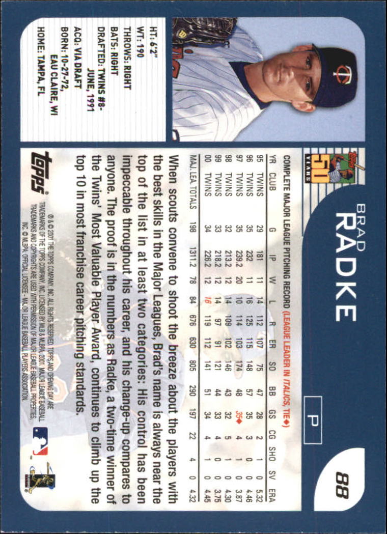 B5415- 2001 Topps Opening Day BB #s 1-165 +Inserts -You Pick- 15+ FREE US SHIP - Picture 133 of 248